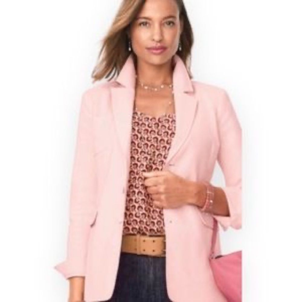 Cabi Grace Blazer Style #5656 Size 4 Carnation Pink Button Front